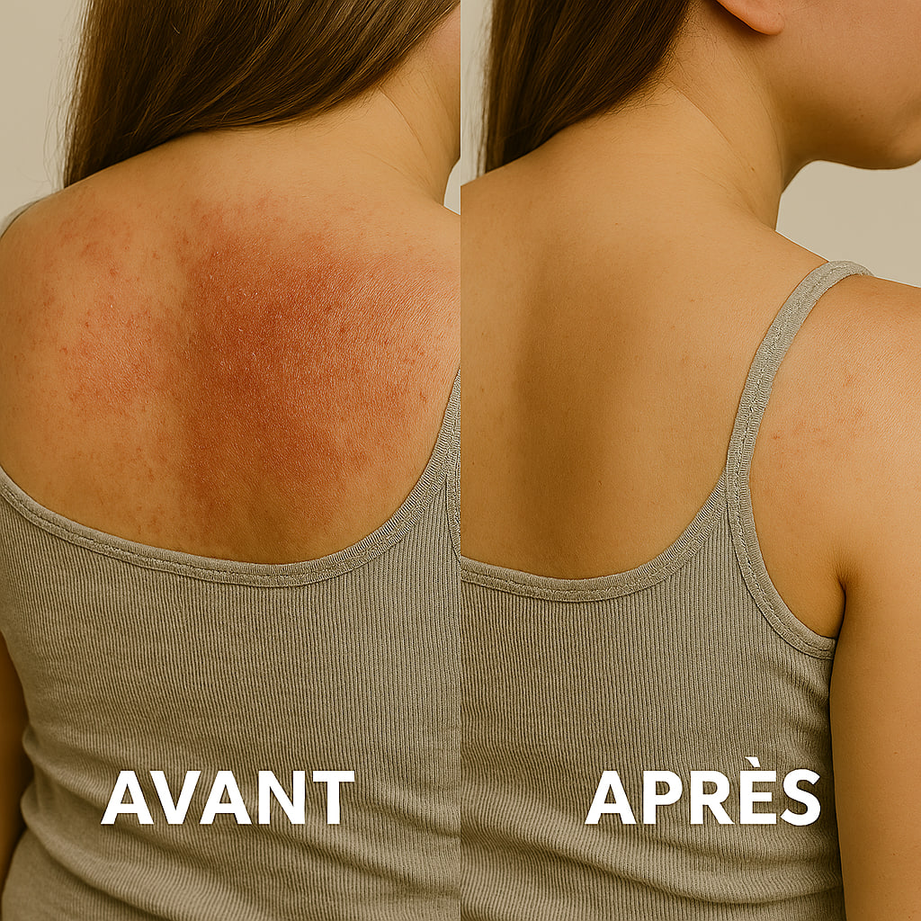 Photo de la peau après l'utilisation de la crème
