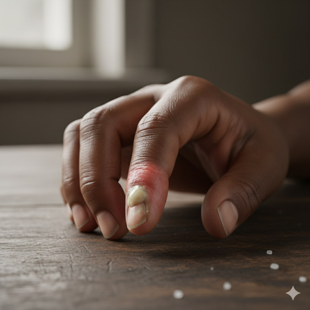 Illustration du dédoublement des ongles